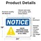 Signmission Halon Protected Room Keep Door Closed, 24 in W x Rectangle, Vinyl Decal OS-2PACK-NS-D-1824-L-15776 - alternate 4